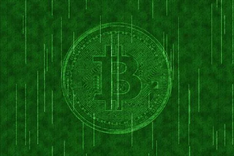 Matrix bitcoin Stock Photos