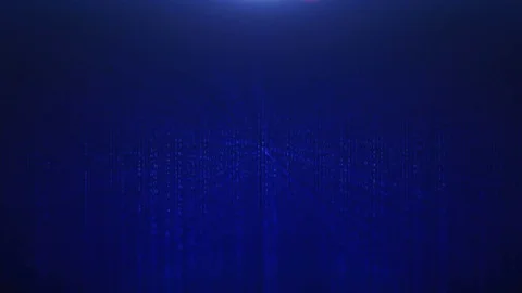 Matrix blue digital background. Stock Footage 85439294