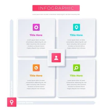 Matrix chart template Stock Illustration