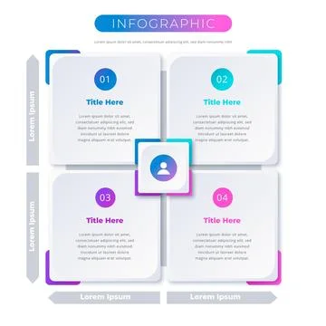 Matrix chart template Stock Illustration