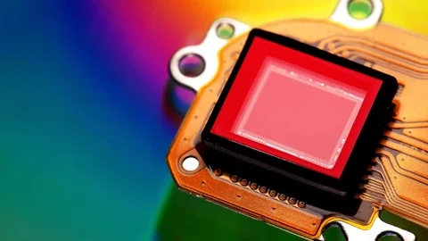 Matrix from a close-up camera Stock Footage 73842089