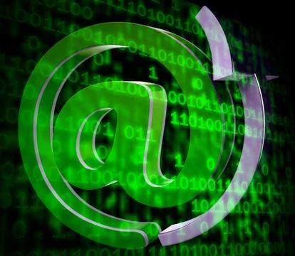 Matrix Code Copyspace Shows Digital Numbers Programming Backgrou Stock Illustration