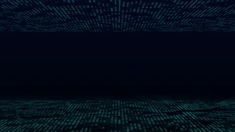 Matrix Code Cyber Security Video Animated Background Stock Footage 345293021