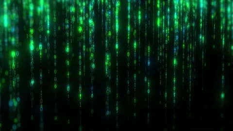 Matrix Code Falling Computer Digital Cod... | Stock Video | Pond5