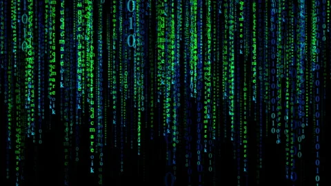 Matrix code falling computer digital cod... | Stock Video | Pond5