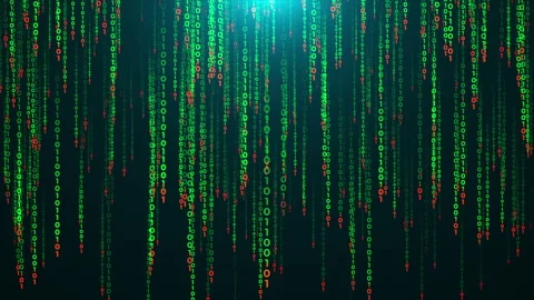 Matrix code falling computer digital cod... | Stock Video | Pond5