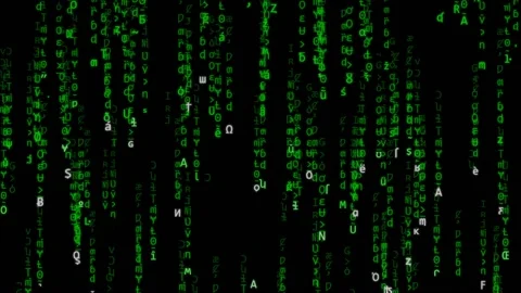 Matrix code Stock Footage 109591446