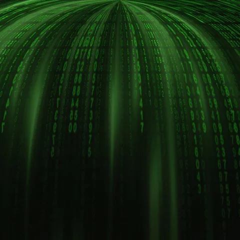 Matrix code fountain Stock Footage 69733344