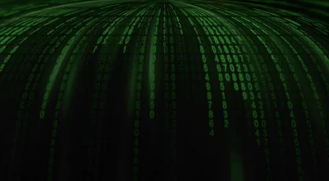 Matrix code fountain Stock Illustration