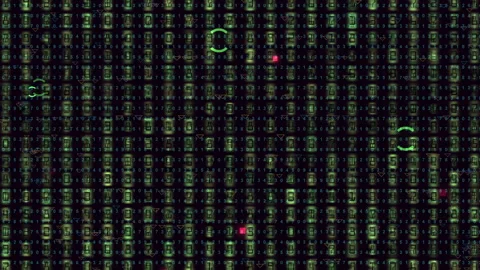 Matrix Code Green Digital Numbers In Cyberspace Stock Footage 321461959