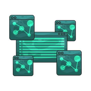 Matrix Code illustration イラスト素材