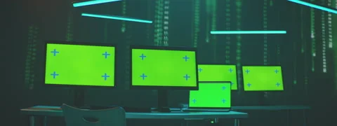Matrix Code Office Stock Footage 149244410