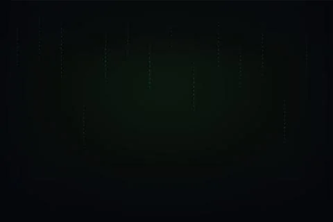 Matrix Code Rain Background Vector Digital Green Cyber Effect Stockillustratie