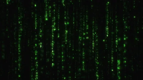 Matrix Code Rain Stock Footage 237331291