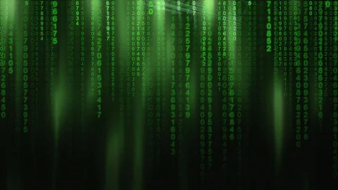 Matrix code rain glitching Stock Footage 69782860