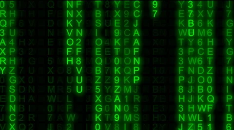 Matrix code rain partial front 30 seconds Stock Footage 66720128