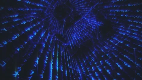 Matrix Codes Wall 4k Stock Footage 145839933