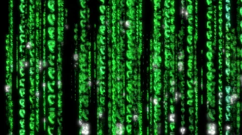 Matrix Coding digital data binary Numbers hacker technology Glowing Stock Footage 4776460
