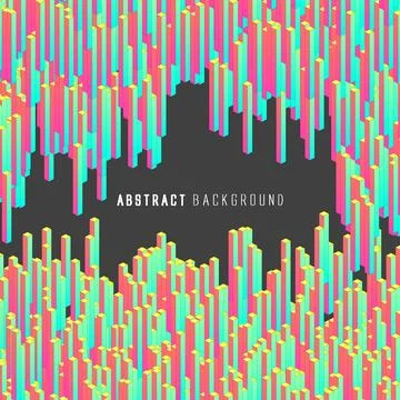 Matrix of countless blocks, big data, The concept of collapse,cloud computi.. Stockillustratie