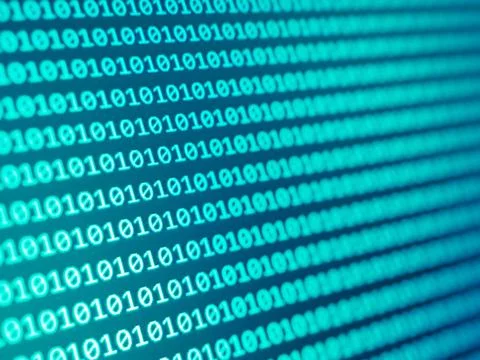 Matrix cyber technology background. Code hacking concert.. Stock Photos