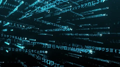 Matrix Data Flow Background Vidéo 204144388
