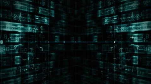 Matrix digital background. Illustration