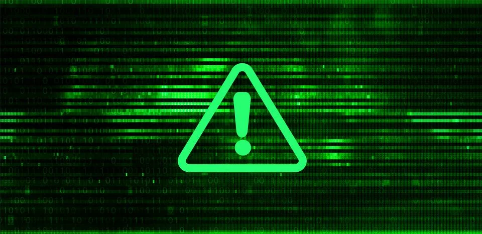 Matrix Digital Binary Code Background. Hacking Concept. Stock Illustration