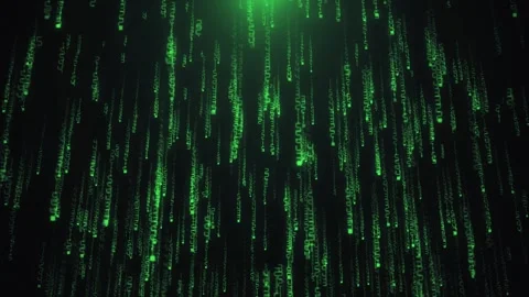 Matrix Digital Code Cyber Technology Background Stock Footage 310878994