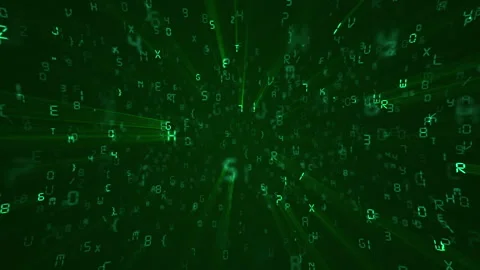 Matrix Digital Computer Code Technology Background Stock Footage 262042157