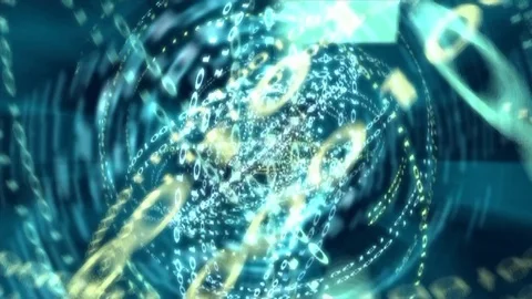 Matrix digital data computer Stock Footage 90880174