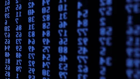 Matrix digital world. Streams double digits. IT concept. Stock Footage 72906201