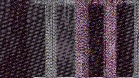 Matrix like dither glitch pattern overlay motion graphic asset Stock Footage 327305942