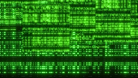 Matrix Drizzle Codefall Transmission Digital Rain Loop Video stock 312873916
