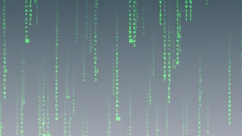 Matrix Effect Ascii Text Data Stream Bac... | Stock Video | Pond5