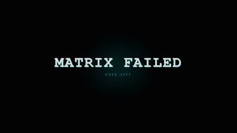 Matrix Failed Glitch Text Overlay - Digital Error Message Stock-Footage 331568338