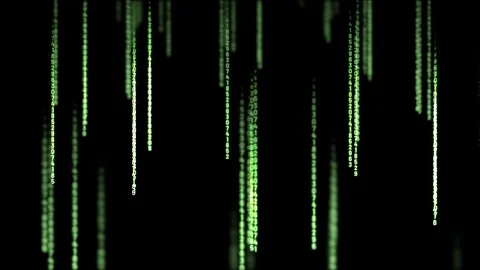 Matrix Falling Groups Stock Footage 127251321