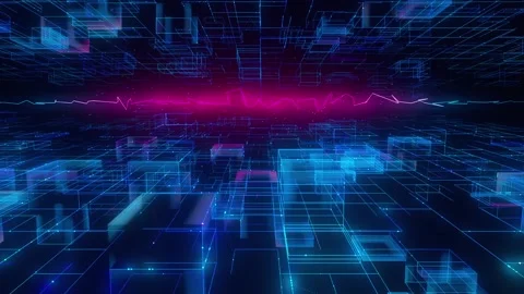 The matrix global digital environment, a concept image Stock Footage 285759718