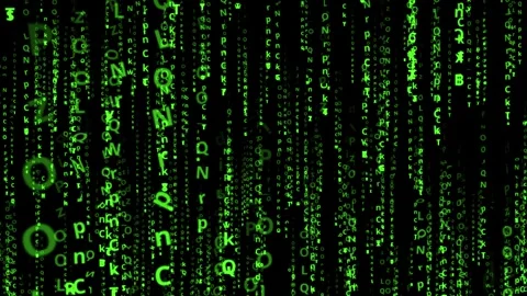 Matrix graphic effect video with alpha channel Stock-Footage 241104522