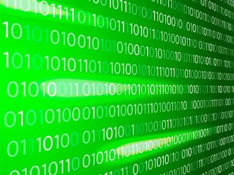 Matrix green background. Vector illustration for banner, card Stock Illustration