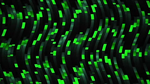 Matrix Green Digital Wave Background for Technology and Cyber Visual Projects Stock Footage 343729664