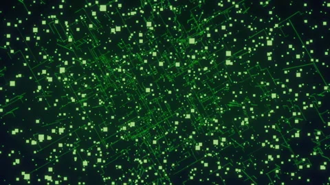Matrix in green Stock Footage 137397296