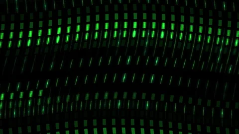 Matrix Green Grid Animation with Fast Wavy Glowing Lines for Technology Bac.. Stock Footage 343729753