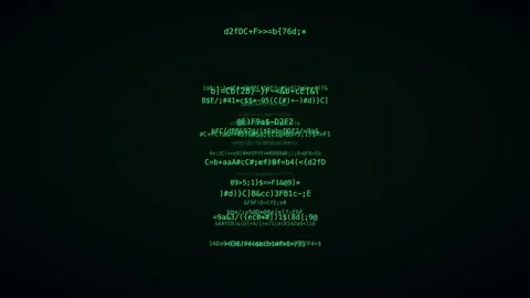 Matrix green vanishing point code hacker code background Stock Footage 342633573