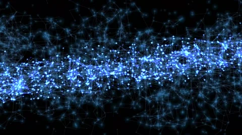 Matrix Grid Polygon Loop Stock Footage 61001665