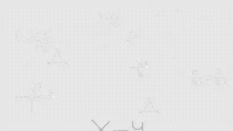 Matrix of handwriting math calculations functions equations formulas loop Stock Footage 303493670