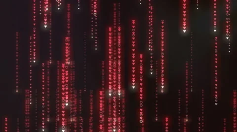 Matrix hearts rain small Stock Footage 68560119