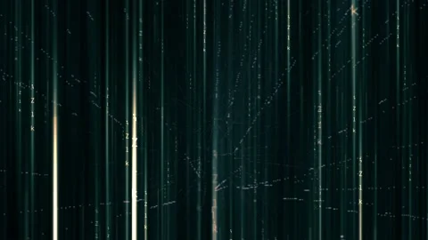 Matrix hexadecimal data flowing in cyberspace animation Stock Footage 237432400