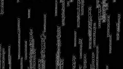 Matrix-inspired Stylized Black and White Effect 스톡 동영상 150014039