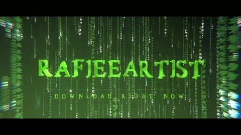 Matrix Intro Stock After Effects
