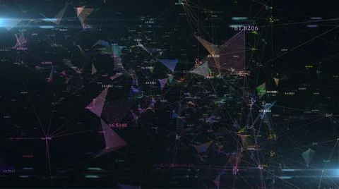 Matrix made up of math formulas and mathematical equations  Stock Illustration